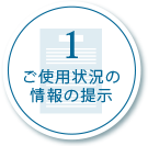 ご使用状況の情報の提示